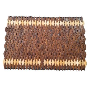 Imagem de Lugar Americano de Madeira Retangular, Marrom e Marfim - Ideias by San