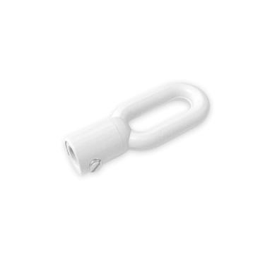 Imagem de Adaptador de ilhós Gordon Glass® para operadores de claraboia e toldo com estrias de 5/40.6 cm e 11/81.3 cm, branco