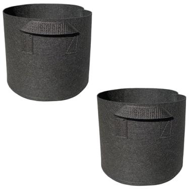 Imagem de ＡＷＨＡＯ 2PCs Plant Grow Sags Planter Planting Recectista espessado, vasos de planta não tecidos para plantas de estufa ao ar livre cenoura, 5 Galões