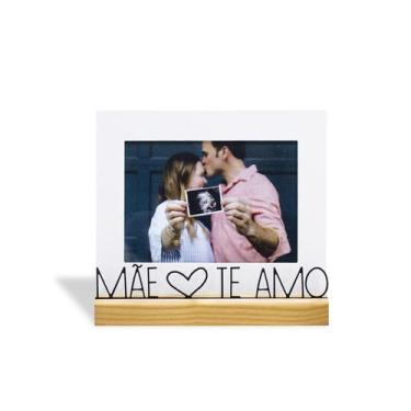Imagem de Porta Retrato Mãe Te Amo 13x18cm Mães - Geguton Quadro