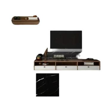 Imagem de Adesivos de Parede e Piso de Mármore PVC - À Prova D'Água - 10 Peças A