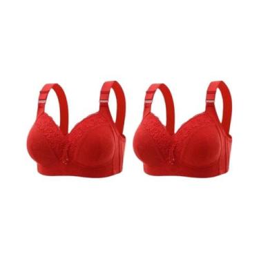 Imagem de Bralette de Renda Plus Size - Decote V Profundo - Lingerie Sexy, 44, 2