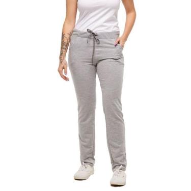 Imagem de Calça de moletom feminino skinny slim sport casual - Konoa, Cinza clar