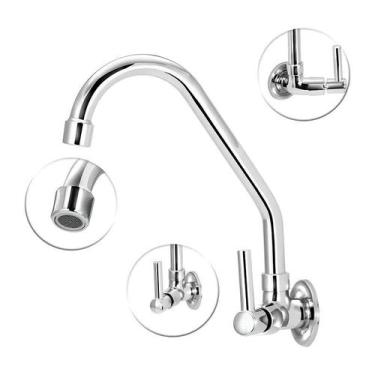 Imagem de Torneira De Cozinha Mesa Pia Bica Móvel Arejador Articulado - Um Novo 