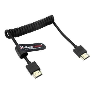 Imagem de Alvin's Cables Cabo HDMI 2.1 8K enrolado de 60 cm, cabo HDMI de alta velocidade 8K a 60Hz com conectores trançados e banhados a ouro 24K para jogos, home theater, monitor, TV, PS5, Xbox, Apple TV