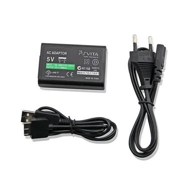 Imagem de Carregador Bivolt Compatível Ps Vita Fat 1000 Fonte Cabo Usb