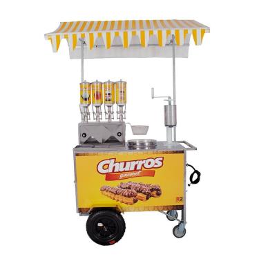 Imagem de Carrinho De Churros Gourmet R2 4 Doceiras E Masseira Fuso R0077