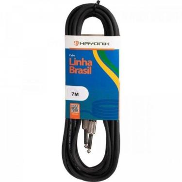 Imagem de Cabo Para Instrumentos Linha Brasil P10 X P10 7M Preto Hayon