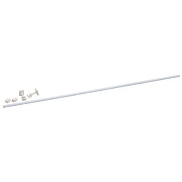 Imagem de Varão Simples Para Cortinas Utimil Em Aço 2 M Branco
