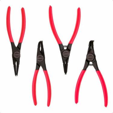 Imagem de Jogo De Alicates Para Anéis 4 Unidades Gedore Red