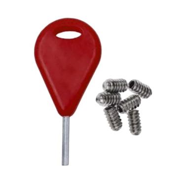 Imagem de simhoa Chave de substituição para quilha de surfe com parafuso, acessório para esportes aquáticos, fácil de usar, chave de metal com cabo grande para de, Vermelho