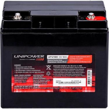 Imagem de Bateria Selada 12V 18Ah VRLA Unipower