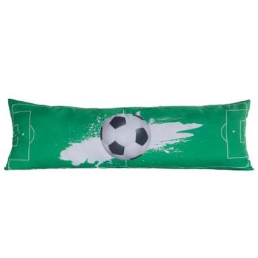 Imagem de Travesseiro De Corpo Gigante 1,40M X 45Cm Completo Futebol - Enxoval V