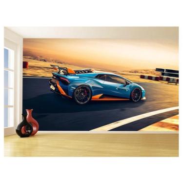 Imagem de Papel De Parede Carro Lamborghini V10 Huracan 3,5M Car210 - Você Decor