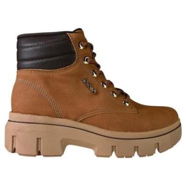 Imagem de Bota Coturno Kolosh Tratorada Cano Curto Com Cadarço Cor:;Tamanho:36-Feminino