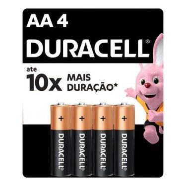 Imagem de Pilha Alcalina Aa Pequena Duracell Com 4 Unidades