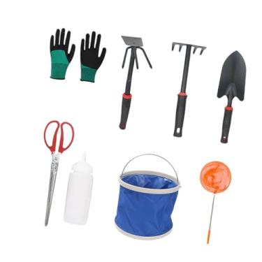 Imagem de Garende Kit de brinquedos para praia, balde, ancinho, ferramentas de escavação, caixa de areia, M