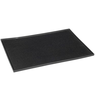 Imagem de Tapete Bar Mat Barmen Escorredor em Silicone para Copos Drinks Antiderrapante Preto(Modelo 1)