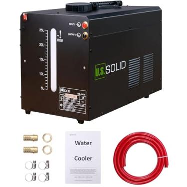 Imagem de U.S. Solid Refrigerador De Água 25L - Máquina Resfriamento Tocha Solda Tig Sistema Dissipação Calor Em Túnel Vento Mig Com Janela Transparente Efeito Aprimorado Design Anti-Vazamento