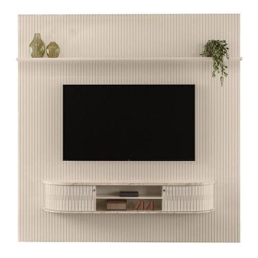 Imagem de Combo Home Suspenso + Painel Para 60 Polegadas New Bugatti - 7 Decor Calacata E Off White