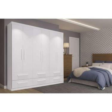Imagem de Guarda Roupa Casal 6 Portas e 6 Gavetas PH 1691 Branco - Herval - Herv