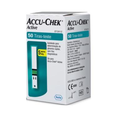 Imagem de Tiras de Controle de Glicemia Active Accu-Chek 50 Tiras 