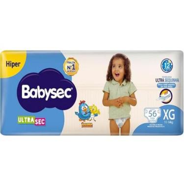 Imagem de Fralda Descartável Ultra Sec XG Babysec 56 Unidades -, XG, 56
