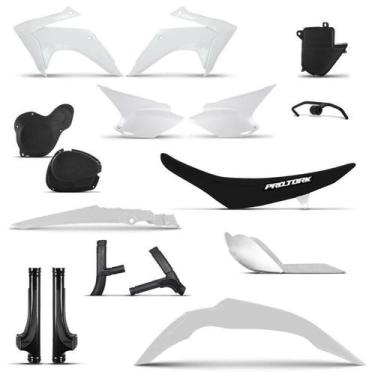 Imagem de Kit Plástico Roupa Crf 230 2015 Com Banco - Pro tork, Branco