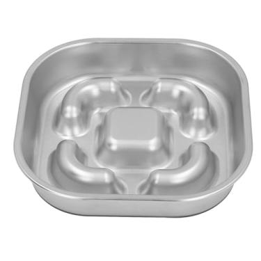 Imagem de Generic Tigela de Comida de Alimentador Lento de Cachorro, Aço Inoxidável Fácil de Limpar a Tigela de Cachorro de Alimentador Lento para Cães Grandes Médios Gatos Gatos