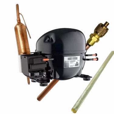 Imagem de Compressor Gela. Electrolux El70c 1/5 R600a 127v + Kit Solda