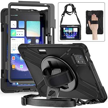 Imagem de GooodiDEAR Capa para Xiaomi Mi Pad 6/Mi Pad 6 Pro, MiPad 6/Pad 6 Pro, capa à prova de choque de 11 polegadas, suporte giratório 360, alça de ombro, suporte para lápis, capa protetora, tablet para