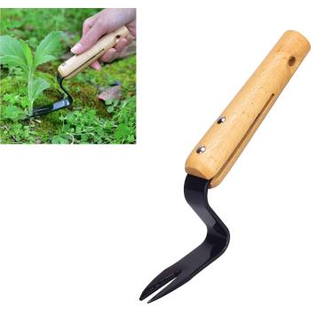 Imagem de tBesme Ferramenta de remoção manual de dente de leão em forma de V Garfo de remoção de ervas daninhas com alça ergonômica