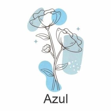 Imagem de Papel de Parede 110X73cm Estilo Boho Floral Azul - Nova Cor