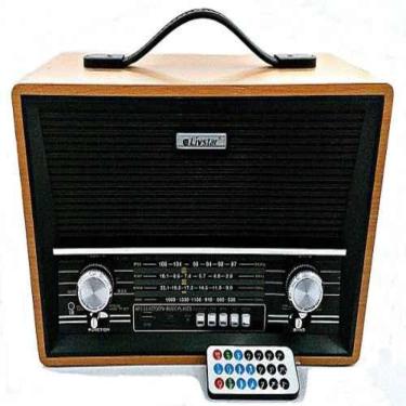 Imagem de Rádio Retrô Decorativo Portátil Especial Bluetooth Usb P2068
