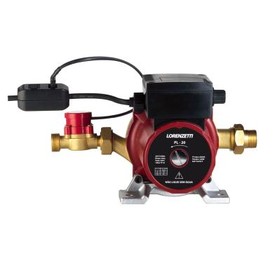 Imagem de Pressurizador de Água Lorenzetti PL-20 20mca com 3 Níveis de Potência e Filtro Retentor de Partículas - 350W