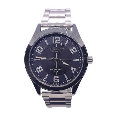 Imagem de Relógio Atlantis Social Prateado Resistente a Água 50m