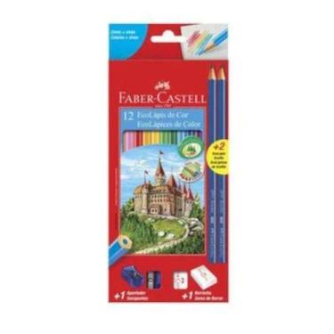 Imagem de Lápis de Cor EcoLápis 12 Cores Com Kit Faber-Castell - Faber Castell