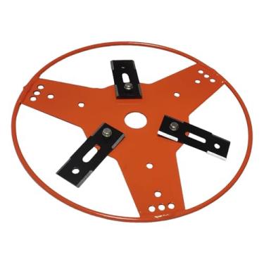 Imagem de IEUDNS Cabeça de cortador de grama com capa de proteção, corte suave, substituição da cabeça de corte para capina, aparador de cordas para cortador de grama, 3 Lâminas