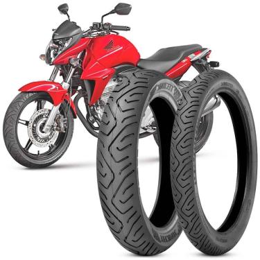 Imagem de 2 Pneu Moto Cb 300 Technic 140/70-17 66s 110/70-17 54s Sport