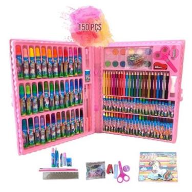 Imagem de Estojo de Pintura Unicórnio Para Colorir 150 pçs Aquarela - TOYS