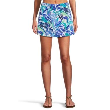 Imagem de Tommy Bahama Saia feminina Island Cays Marina, Vidro de praia azul, P