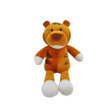 Imagem de Pelúcia Tigre Safari Plush 35cm  Bicho Macio Infantil Presente Fofo - 