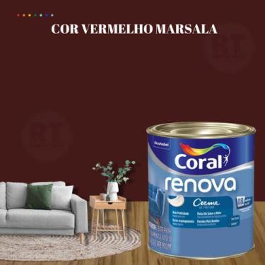 Imagem de Tinta de Parede Acrílica Cor Vermelho Coral Renova 800ml Premium Antim