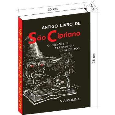 Imagem de Antigo livro de São Cipriano, o Gigante e verdadeiro Capa de Aço - ISB