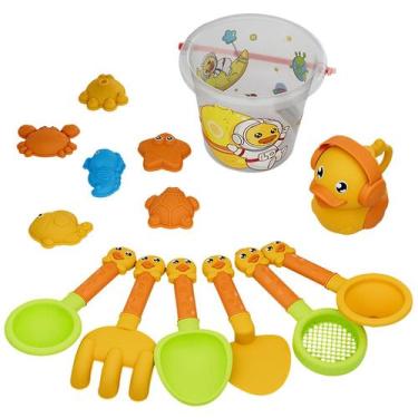 Imagem de Brinquedo de praia de 14 peças conjunto de areia brinquedo de areia br