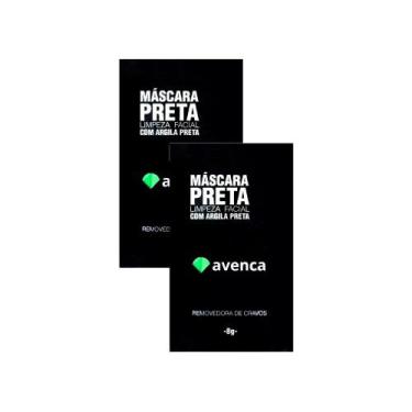 Imagem de Kit 2 Máscara Preta Removedora de Cravos com Argila Avenca 8g