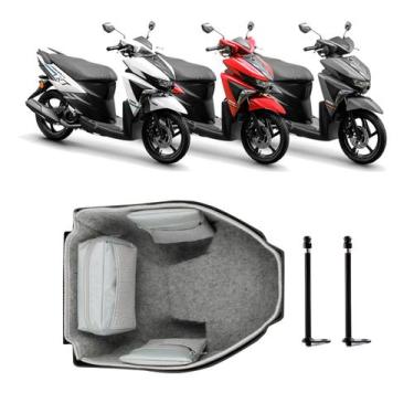 Imagem de Forração Yamaha Neo 125 2017 Cinza Premium + 2 Antenas - Jaspe Ateliê