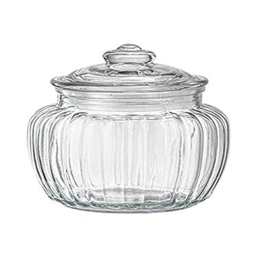 Imagem de Porta mantimento em vidro com tampa hermetica 575ml D8,4xA13cm