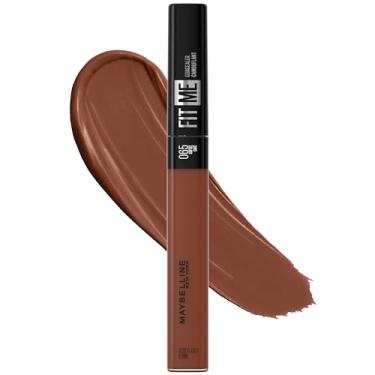 Imagem de Maybelline Corretivo líquido Fit Me, cobertura natural, leve, oculta, sem óleo, café (a embalagem pode variar)
