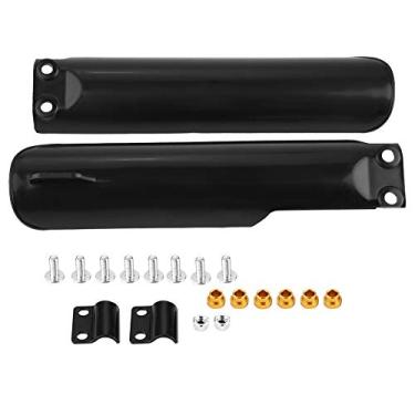 Imagem de Protetor de Garfo Dianteiro Acessório Durável de Bicicleta de Sujeira para 160c - Plástico ABS Preto - 1 par de Protetores de Garfo Dianteiro para Entusiastas